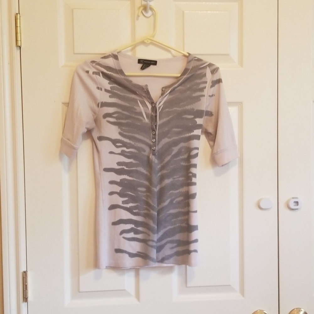 Silver zebra shirt